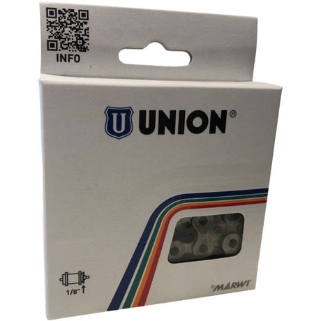 Union Anti Roes Chaîne de vélos 1 2x1 8 - 112 Schakels - Grey Titanium
