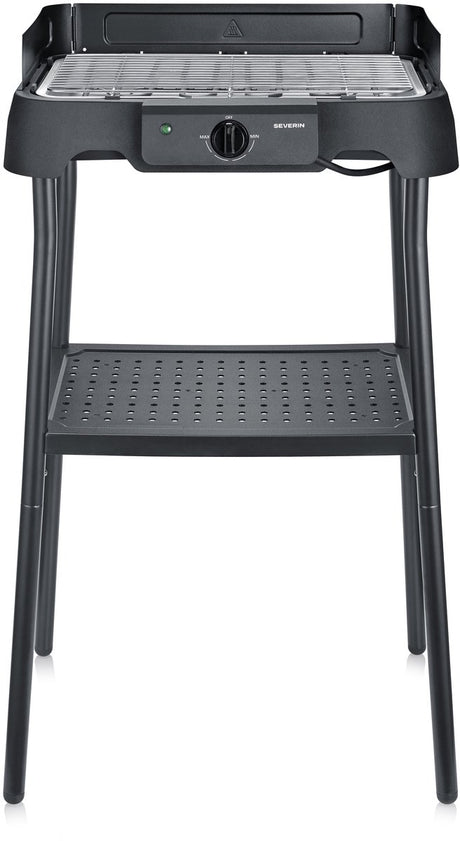 Grill de table électrique BBQ Severin PG 8594 - 2000 W - grille en acier inoxydable - avec socle - noir