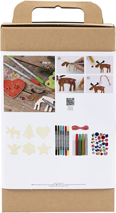 Creativ company hobby set Décoration de Noël, couleurs, 1 boîte