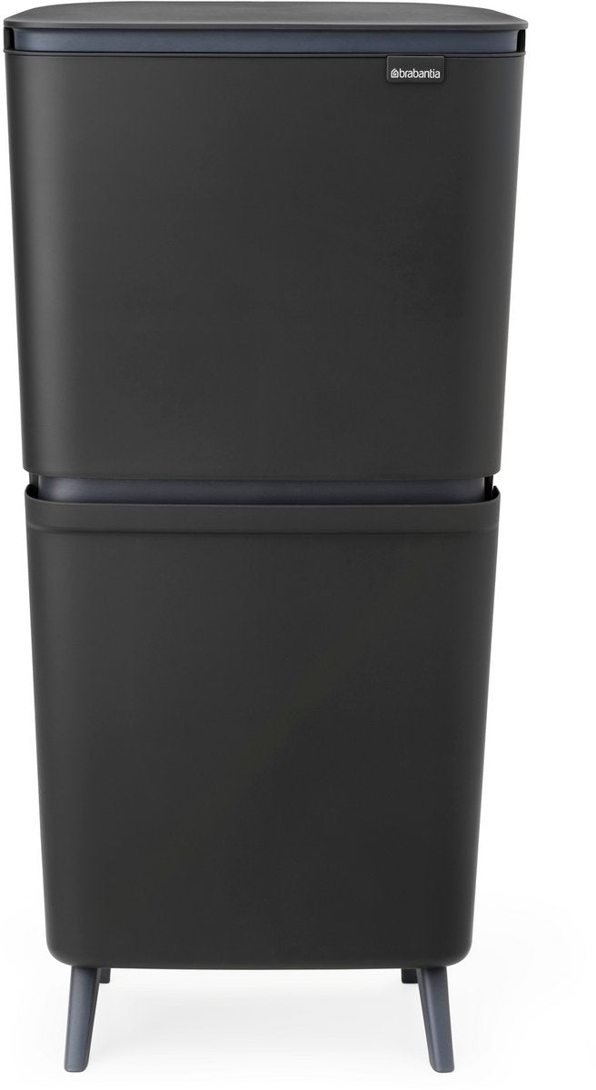Brabantia sortup hi poubelle 20 + 25 litres - tri des déchets - gris foncé