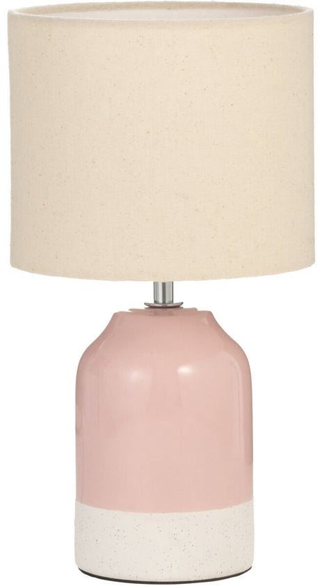 Lampe de table LED Pauleen Glow sableuse - e14 - max. 20w - salon, chambre, salle à manger - rose crème