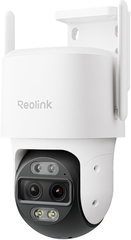 Caméra extérieure à double objectif Reolink 4K - WiFi 2,4 5 GHz - suivi automatique du zoom - inclinaison panoramique - recherche vidéo AI - série trackmix W760