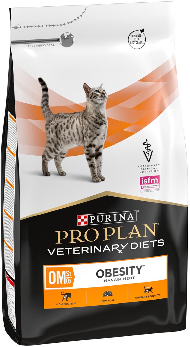 Pro plan régimes vétérinaires félins pour la gestion de l'obésité - nourriture pour chat - 1,5 kg