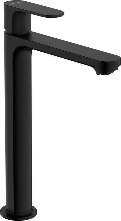 Hansgrohe rebris s - mitigeur de lavabo - commande monocommande - démarrage à froid à économie d'énergie - ecosmart+ économie d'eau - avec vidage - taille 240 mm - noir mat