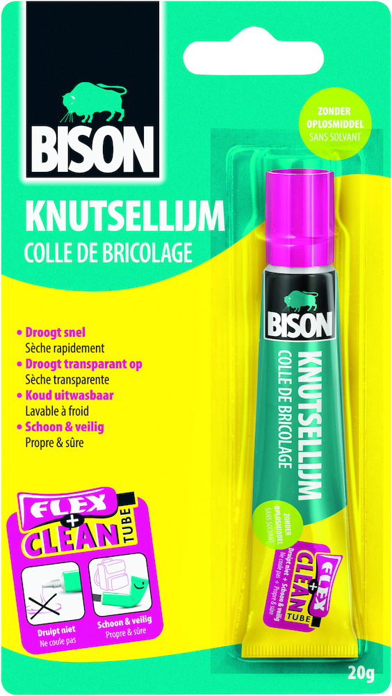 Bison bi-6309079 colle artisanale blister 20 grammes sans solvant