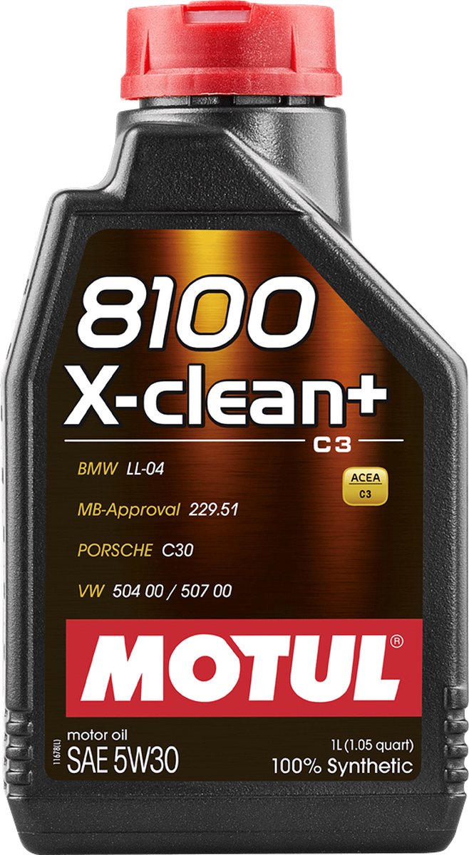 Huile moteur Motul 8100 x-clean+ 5w30 - 1l