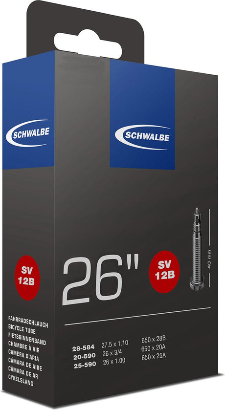 Schwalbe Inner Tube FV SV12B 26 18 25-590