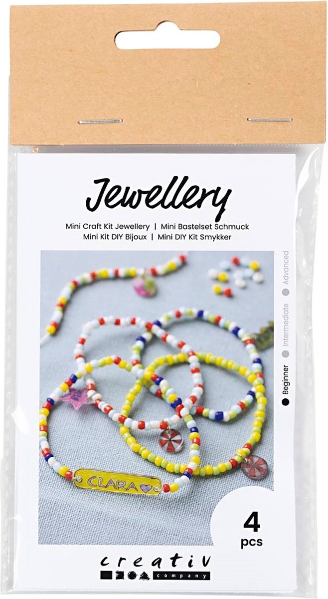 Creativ Company Mini Hobbyset Jewelry Shrink Film Bracelets jaune