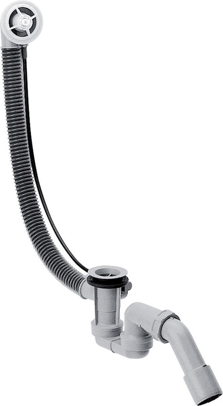 Bonde de baignoire Hansgrohe flexaplus partie cachée – pour baignoires petites à normales – longueur de câble 52 cm