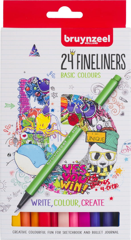 Bruynzeel Fineliners, 24e.