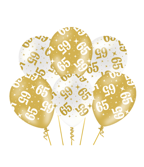 Paperdreams fancy party ballonnen - 65 - pak a 6 stuks latex geschikt voor helium