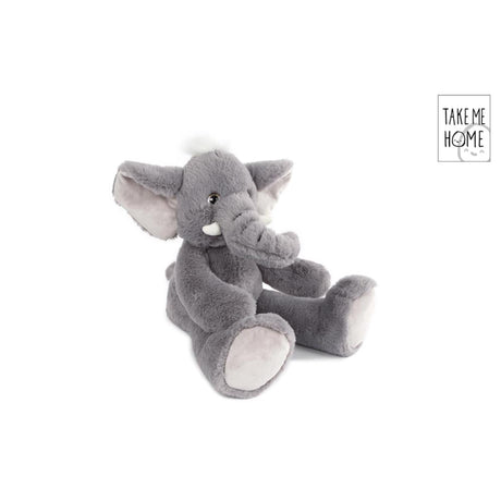 Take me home peluche éléphant gris 22cm
