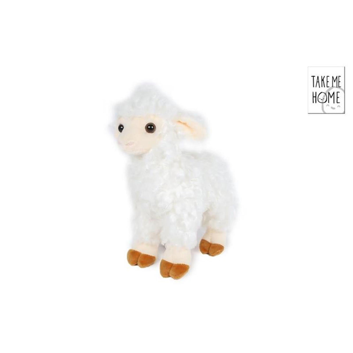 Take me home mouton peluche blanche debout l 25cm