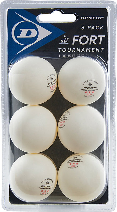 Dunlop - balle de tennis de table - boîte de 6 balles pour tournoi fort 40+