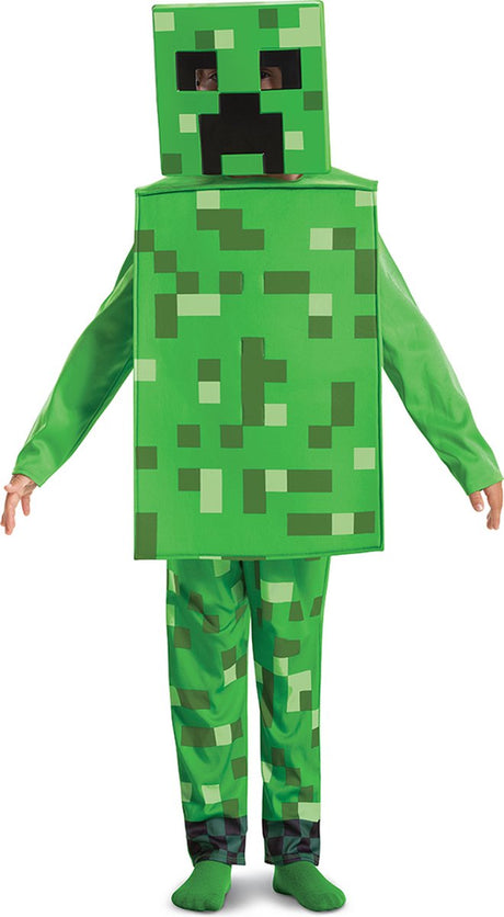 Déguisement minecraft (mojang), déguisement de creeper, taille s (4-6 ans), garçon