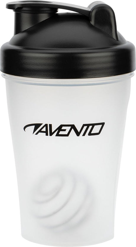 Avento shakebeker - transparant zwart - 0,40 l