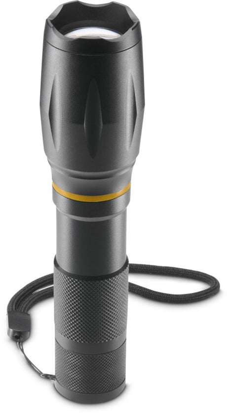 Lampe de poche Hama - w200 - 200lm - incl. 3x piles AAA - aluminium - 3 positions + zoom - noir