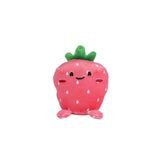 Fluffy menu groente of fruit pluche 9ass 12-14cm