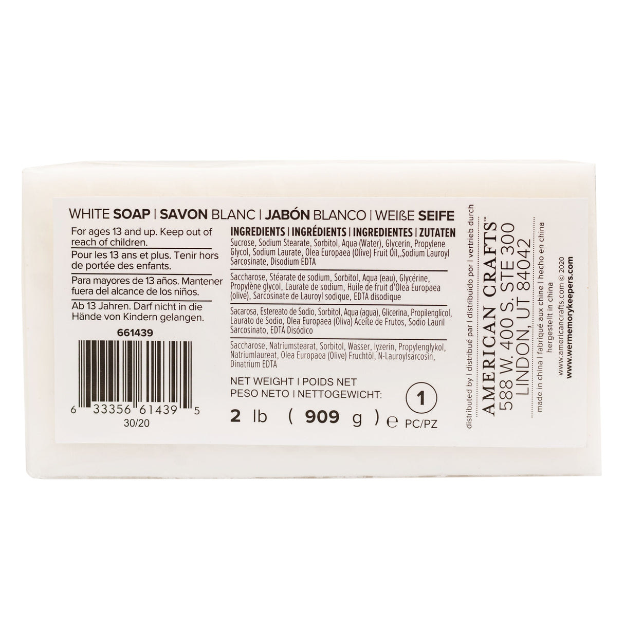 We r makers • base de savon mousse blanc 909g