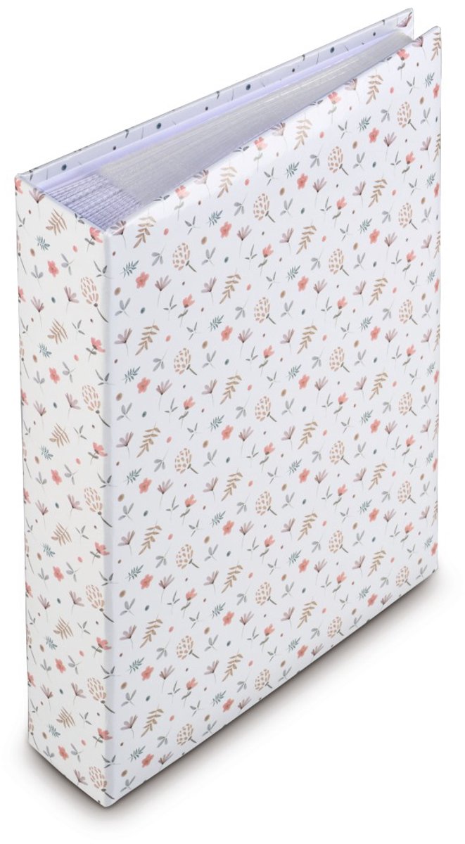 Hama album coulissant - floral - 10x15 - 200 pages - blanc