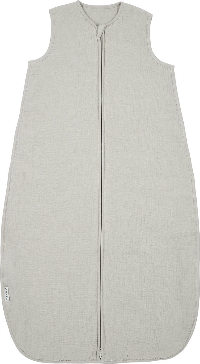 Meyco baby uni gigoteuse doublée - hydrophile prélavée - grège - 90cm - 2,0 tog