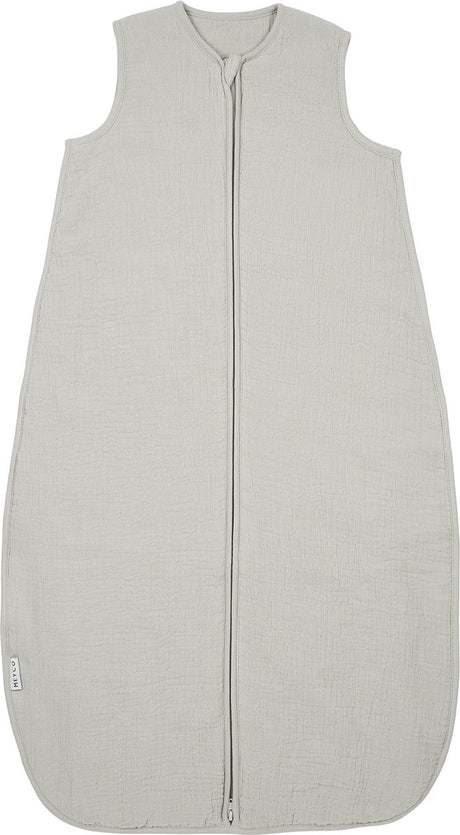 Meyco baby uni gigoteuse doublée - hydrophile prélavée - grège - 90cm - 2,0 tog