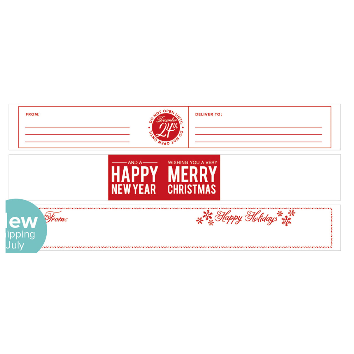 We r makers • rouleau de washi enveloppé dans une enveloppe de Noël