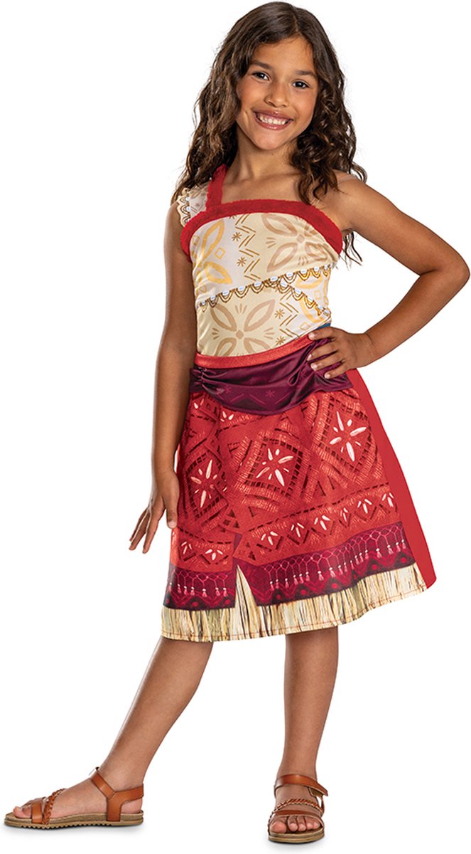 Déguisement disney-moana 2, robe de costume moana vaiana classique, taille m (7-8 ans), filles