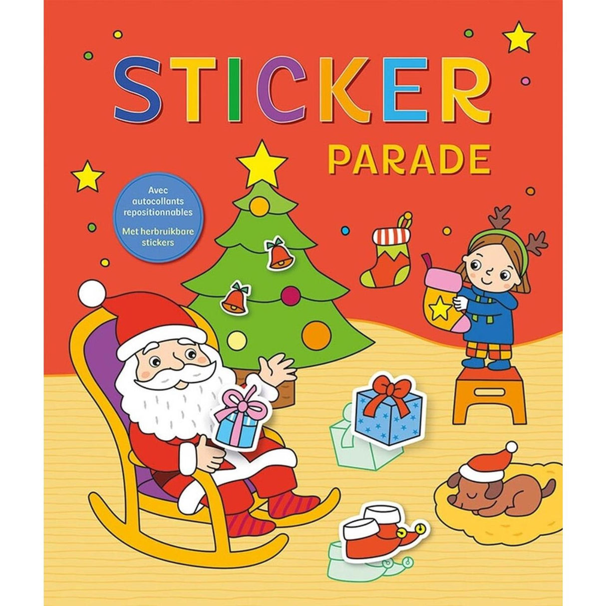 Défilé de livres d'autocollants du Père Noël Deltas