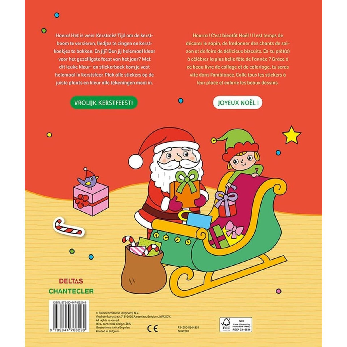 Défilé de livres d'autocollants du Père Noël Deltas