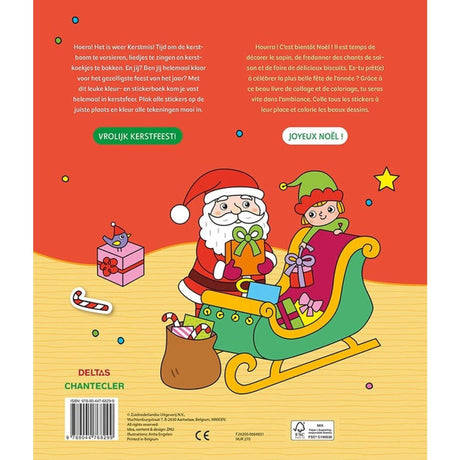 Défilé de livres d'autocollants du Père Noël Deltas