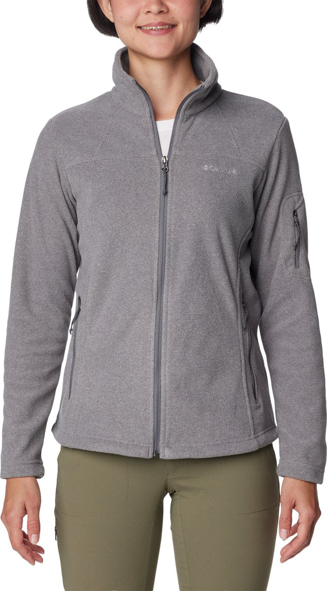 Columbia fast trek™ ii veste polaire - gilet polaire pour femme - gilet d'extérieur - gris - taille s