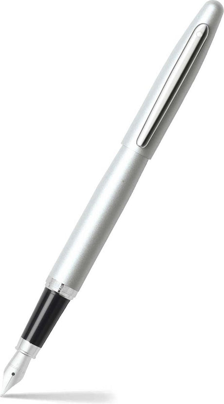 Stylo plume Sheaffer - vfm - noir et argent avec chrome - plume m - couleur d'écriture noir - sf-e0940053