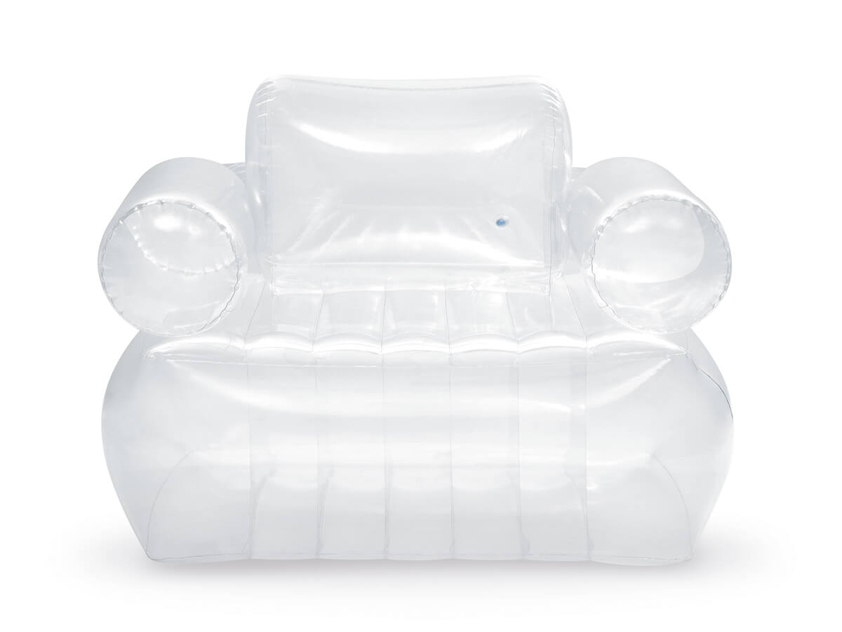 Fauteuil gonflable intex transparent