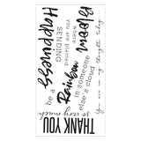 Sizzix • clear stamps sunnyside sentiments #1