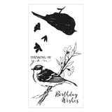 Sizzix • layered clear stamps summer bird 4stuks