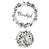 Sizzix • clear stamps autumn wreath