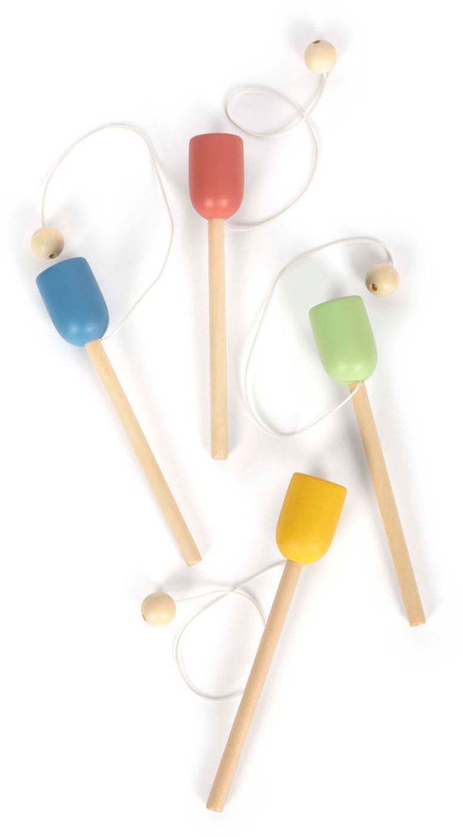 Small foot - jeu d'attrape-balle en bois, lot de 4