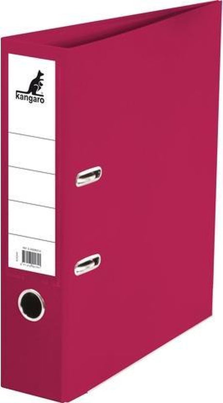 Kangaro ordner - a4 - 2-rings - bordeaux - rugbreedte 75mm - k-3000k174