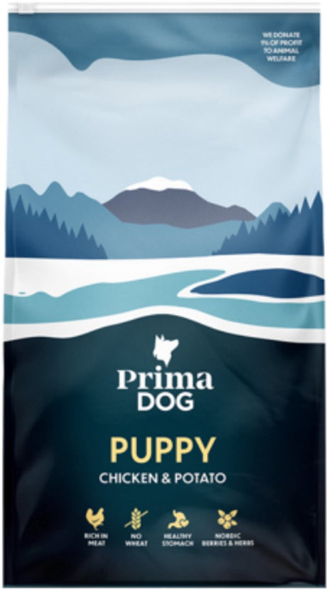 Primadog nourriture pour chiots poulet pomme de terre - 10 kilos
