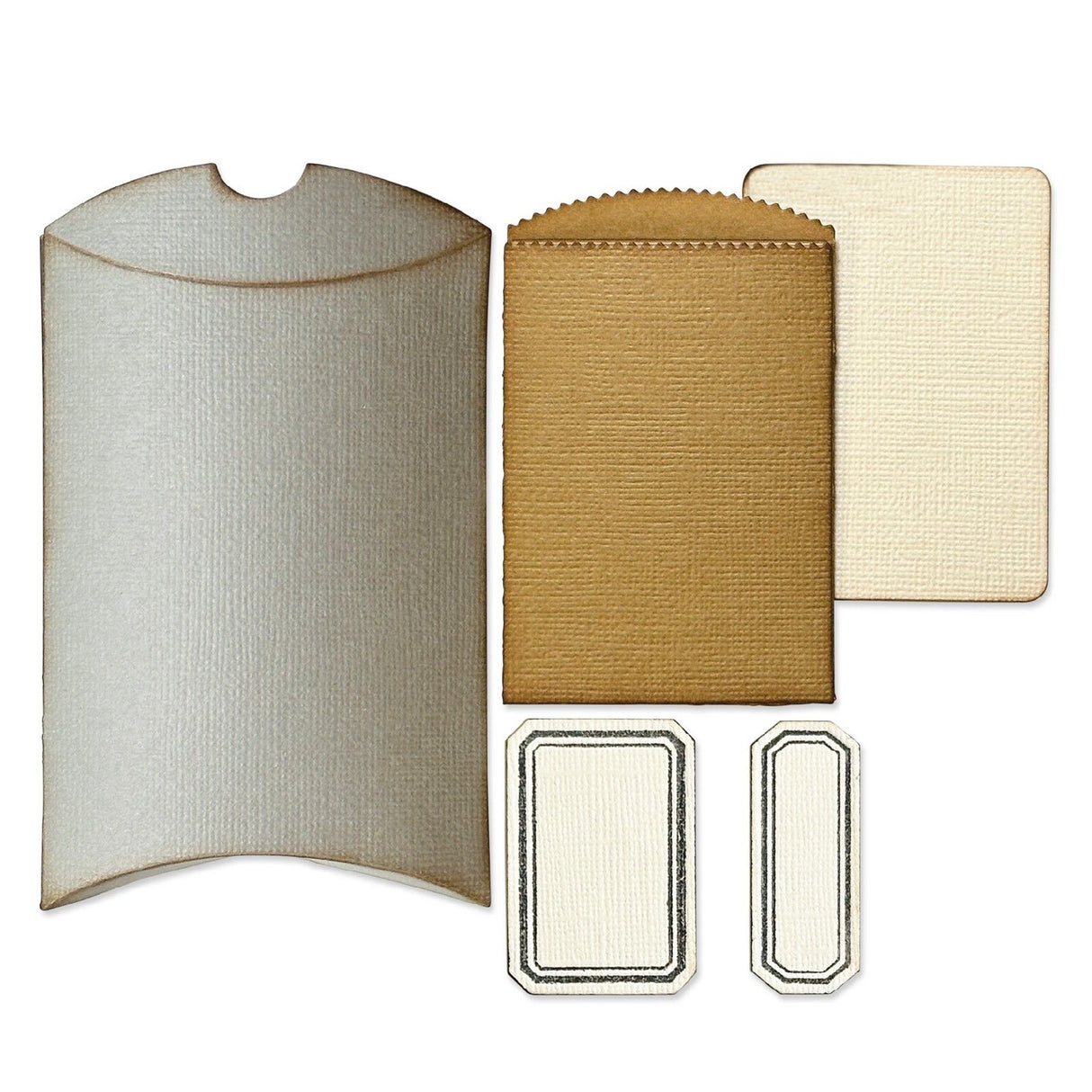 Sizzix • vault pillow box + bag by tim holtz
