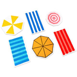 Sizzix • clear stamp set beach blankets brellas 16pcs