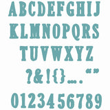 Sizzix • framelits die set fine line alpha 02 45pcs