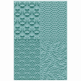 Sizzix • 3-d textured impressions embossing folder posh patterns by catherine pooler