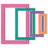Sizzix • framelits die set 9pcs fanciful reversed, renee deco rectangles
