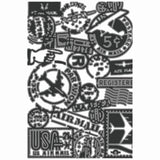Sizzix • multi level textured impressions embossing folder vault airmail by tim holtz