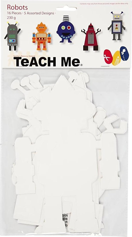 Creotime https : www.ccobby.nl robots-h-22-5-24-cm-w-15-16-cm-230-gr-white-16-piece-1-box