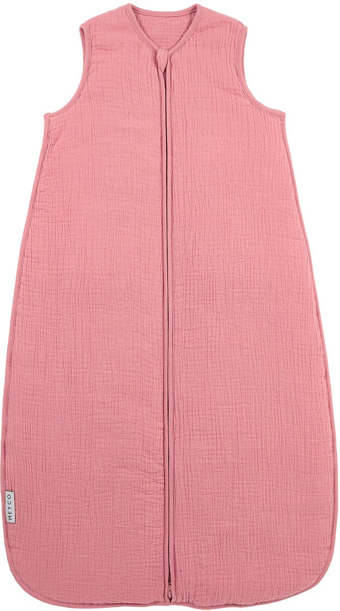 Meyco baby uni gigoteuse doublée - hydrophile prélavée - rose - 60 cm - 2,0 tog