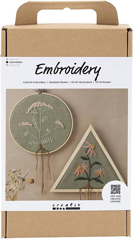 Entreprise créative https : www.ccobby.nl hobbyset-embroidery-embroidery-frame-dusty-green-1-box