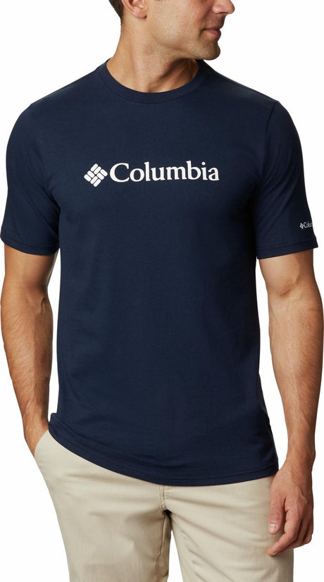 Columbia csc basic logo short sleeve - collegiate navy - men - size m